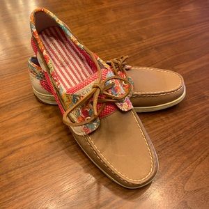 Floral Sperry Top-Sider Boat Shoes